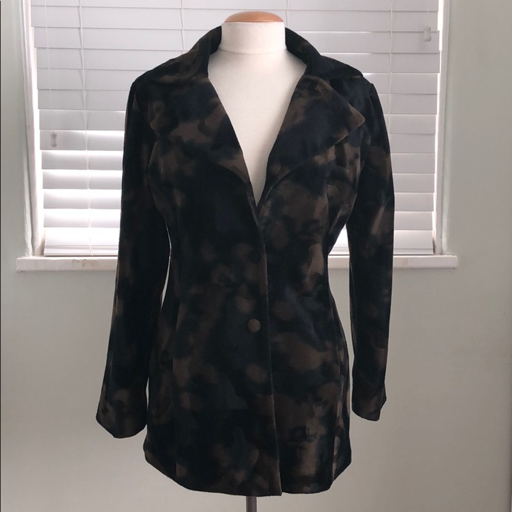 Heart Moon Star Black and Brown Coat